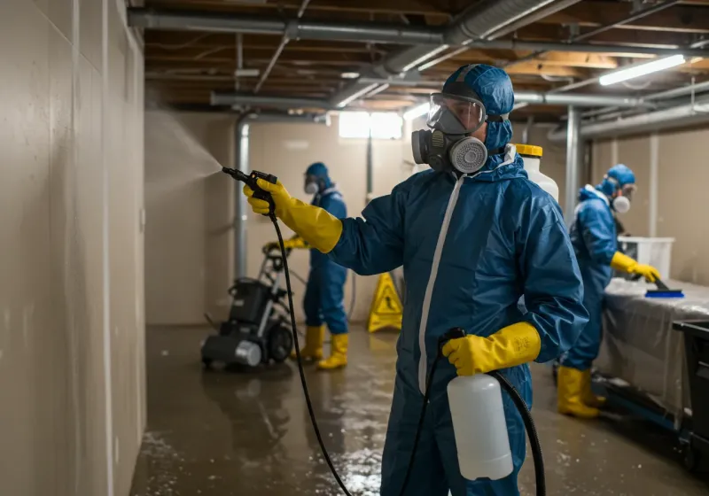 Basement Sanitization and Antimicrobial Treatment process in Murfreesboro, TN